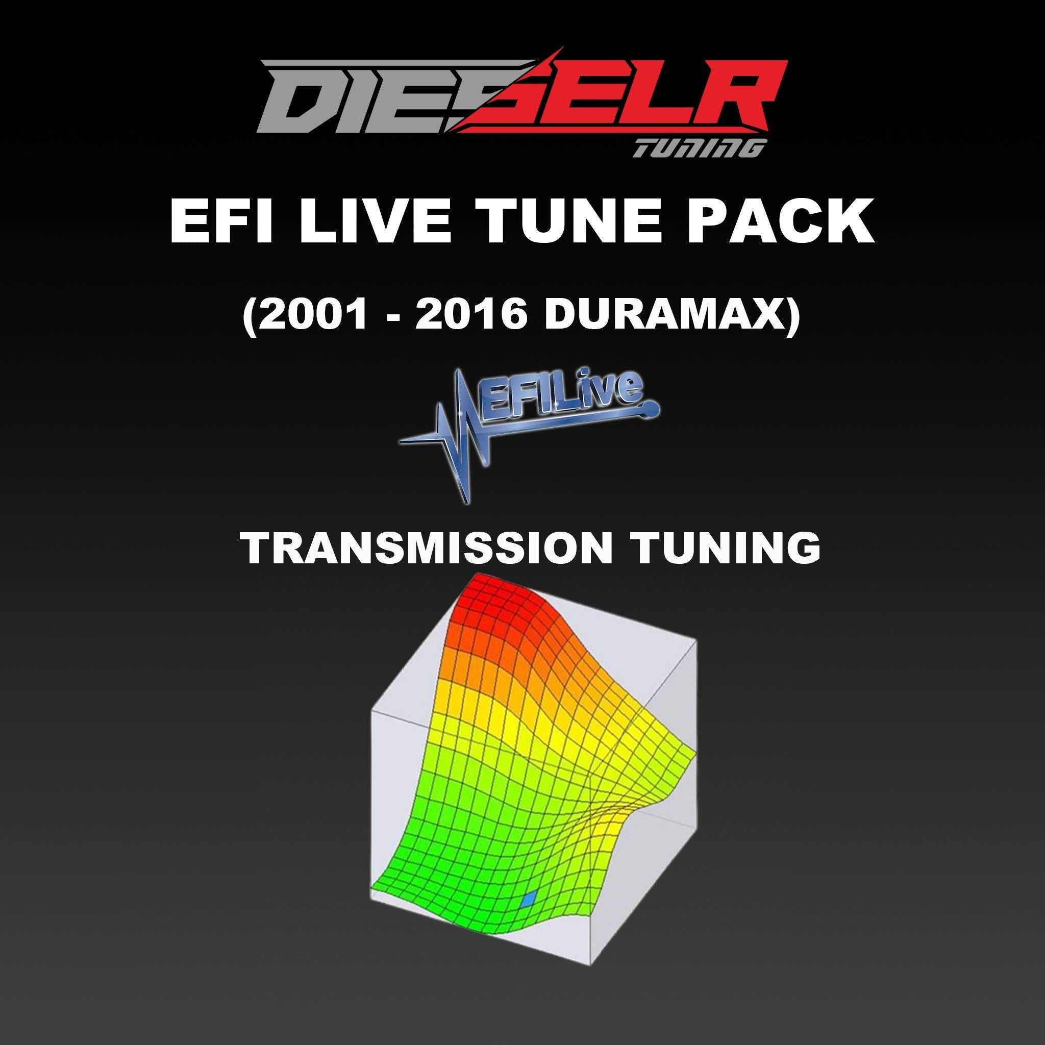 DIESELR EFI Live Transmission Tune Files (2001-2016 Duramax LB7/LLY/LBZ/LMM/LML 6.6L) Transmission Tune File DIESELR Tuning 