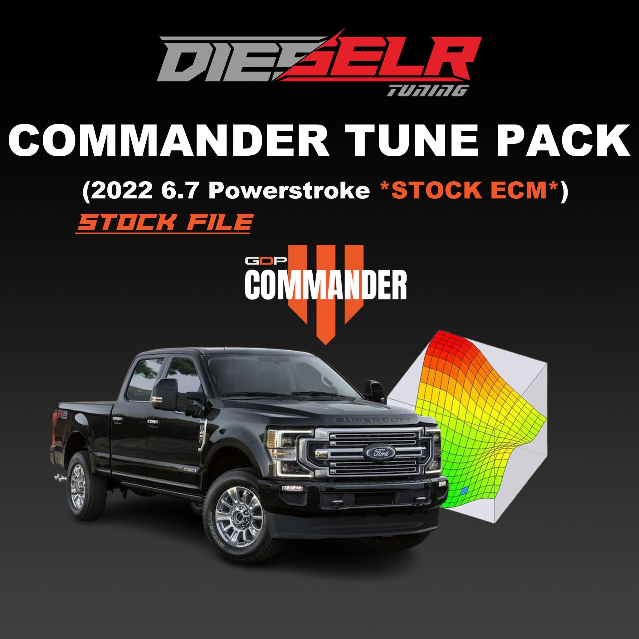 DIESELR Commander Tune Files (2022 Powerstroke 6.7L - *For 2022 ECM / PICKUP ONLY*) Tune Files DIESELR Tuning 