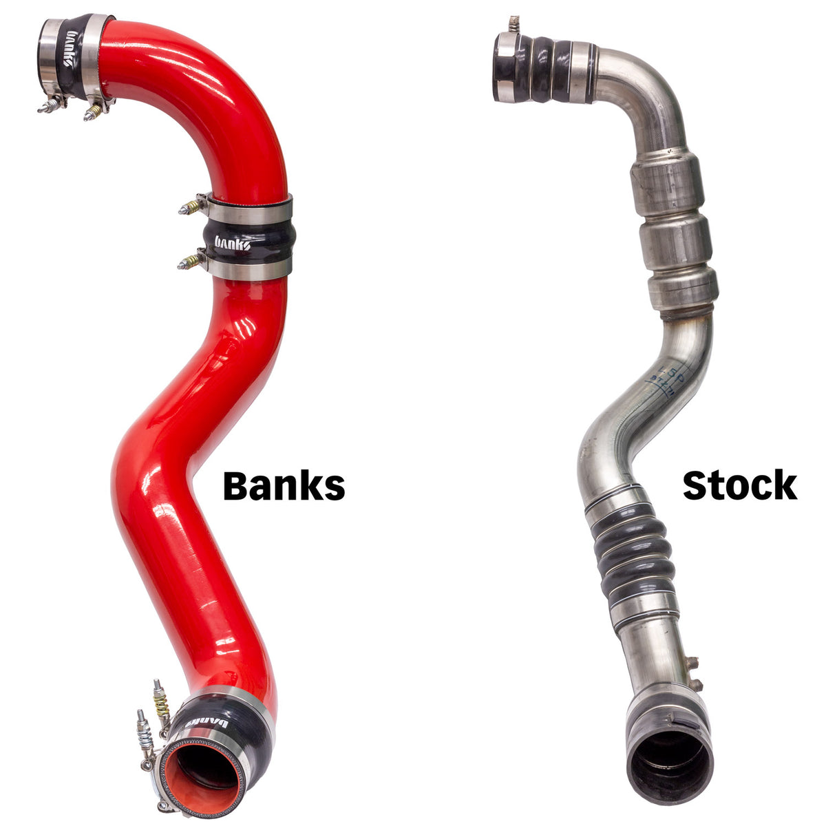 Boost Tube Upgrade Kit Red Powder Coated (Set) for 17-19 Chevy/GMC 2500/3500 6.6L Duramax L5P Banks Power