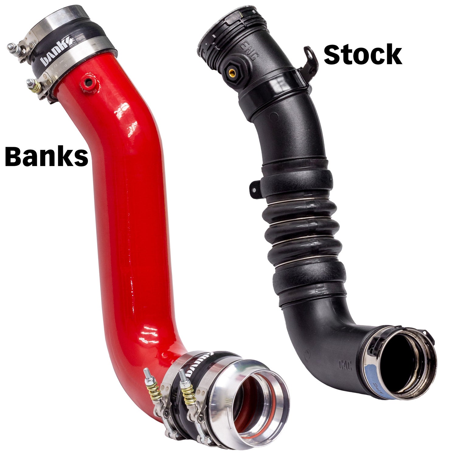 Boost Tube Upgrade Kit Red Powder Coated (Set) for 17-19 Chevy/GMC 2500/3500 6.6L Duramax L5P Banks Power