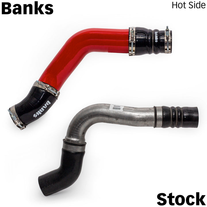 Boost Tube Upgrade Kit Fits 19-24 Ram 2500/3500 6.7L Cummins Red Powdercoat Banks Power