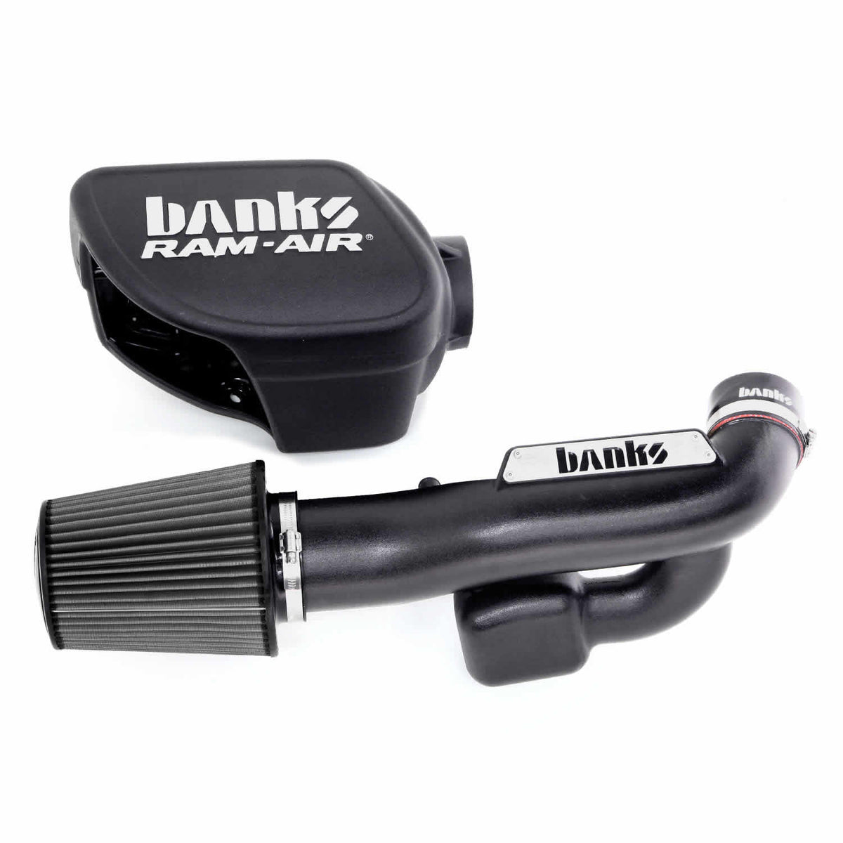 Ram-Air Cold-Air Intake System Dry Filter 2012-18 Jeep 3.6L Wrangler JK Banks Power