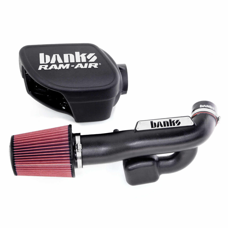 Ram-Air Cold-Air Intake System Oiled Filter 2012-18 Jeep 3.6L Wrangler JK Banks Power