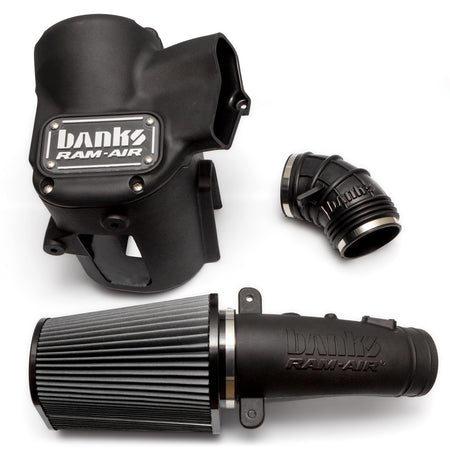 Ram-Air Cold-Air Intake System Dry Filter for 20-22 Ford F250/F350/F450 6.7L Power Stroke Banks Power