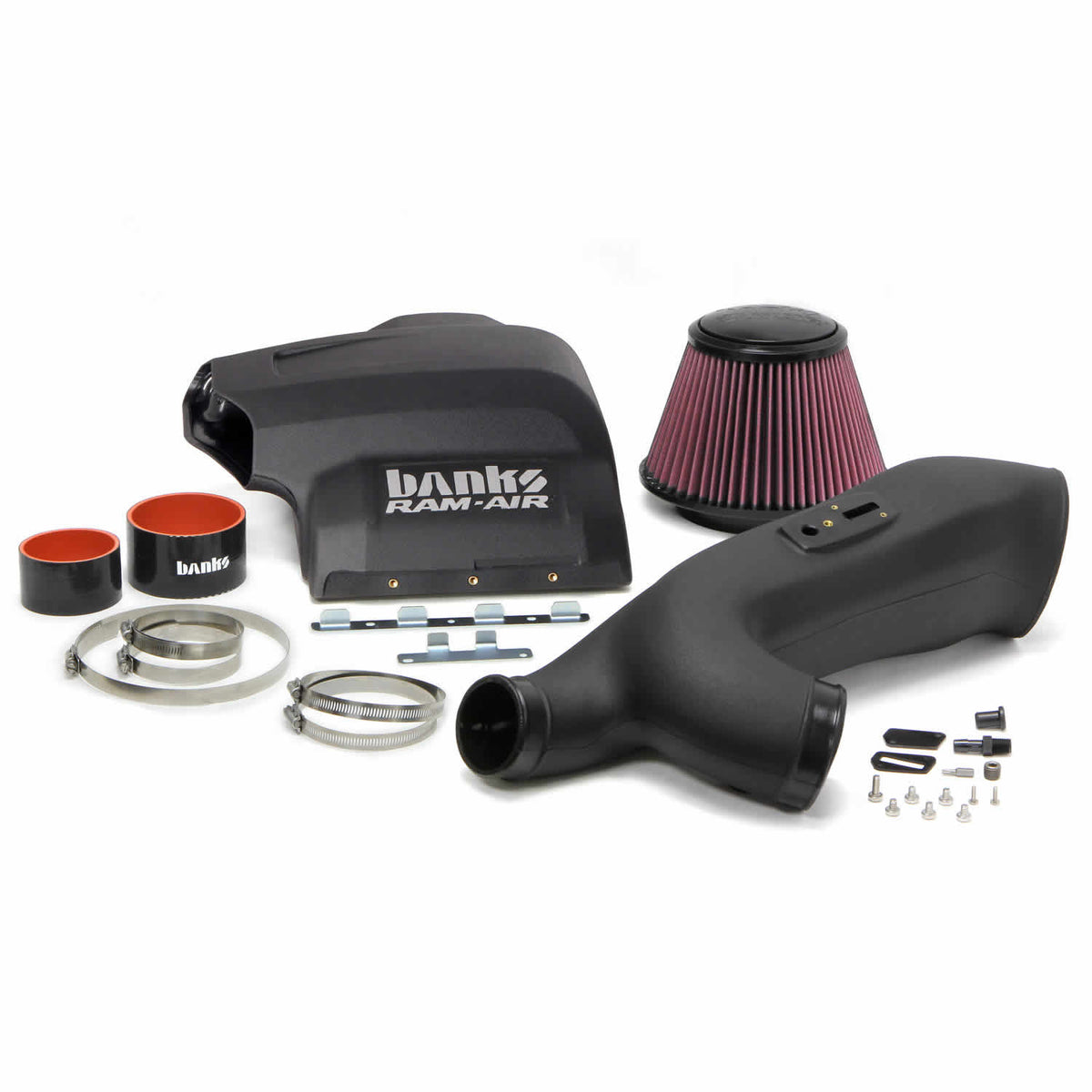 Ram-Air Cold-Air Intake System Oiled Filter 11-14 Ford F-150 3.5L EcoBoost Banks Power