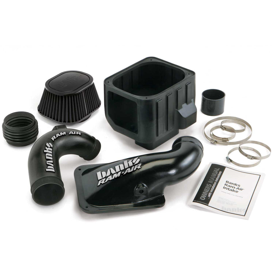 Ram-Air Cold-Air Intake System Dry Filter 04.5-05 Chevy/GMC 6.6L LLY Banks Power