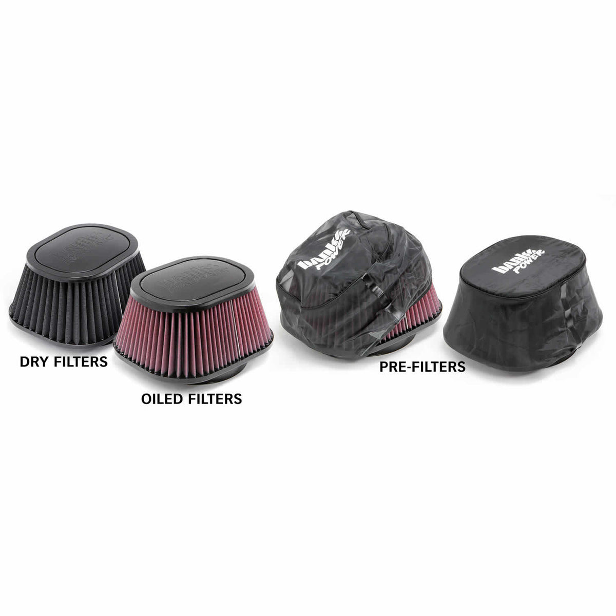 Ram-Air Cold-Air Intake System Dry Filter 07-10 Chevy/GMC 6.6L LMM Banks Power