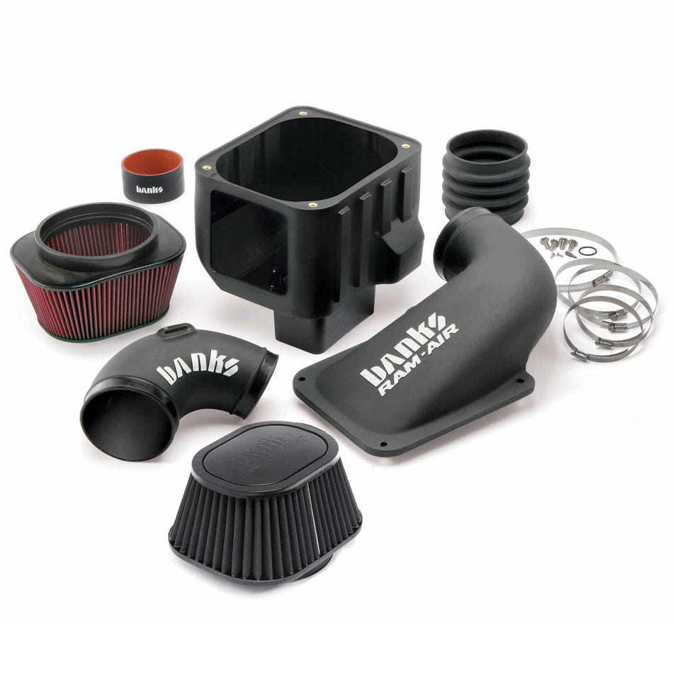 Ram-Air Cold-Air Intake System Oiled Filter 07-10 Chevy/GMC 6.6L LMM Banks Power