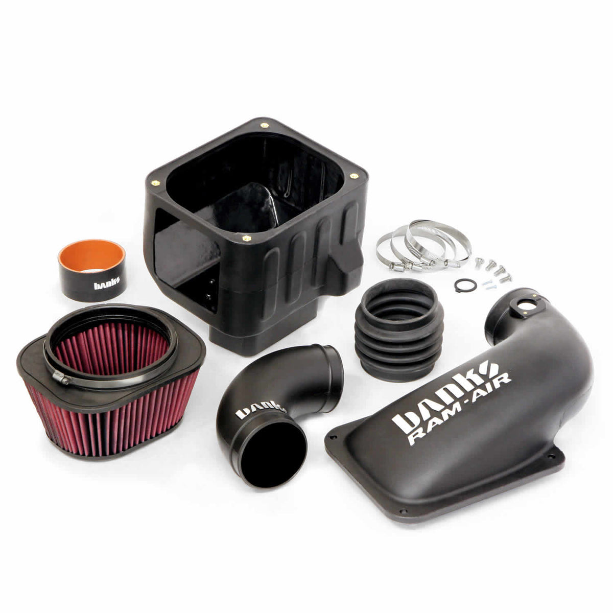 Ram-Air Cold-Air Intake System Oiled Filter 11-12 Chevy/GMC 6.6L LML Banks Power