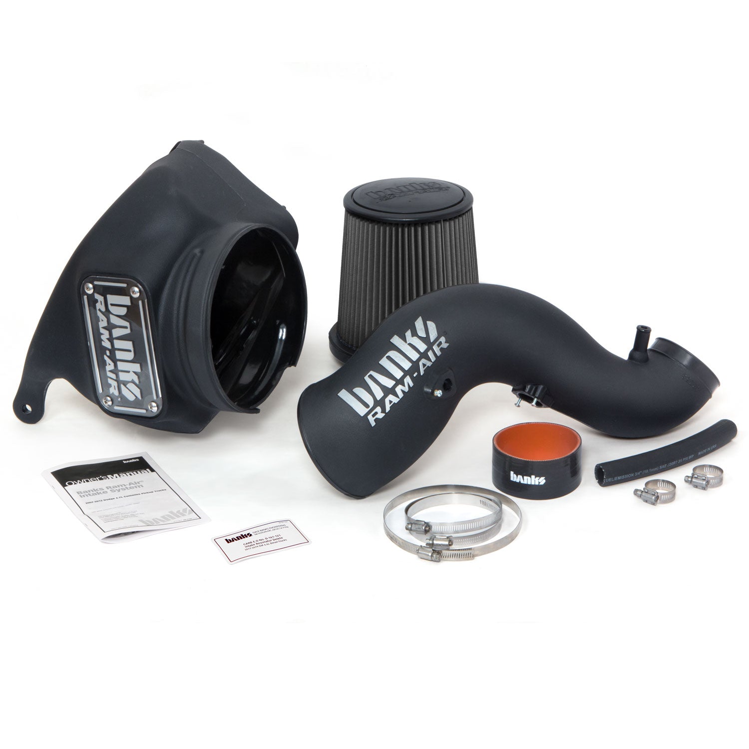 Ram-Air Cold-Air Intake System Dry Filter 2013-2018 6.7L Cummins Diesel Banks Power