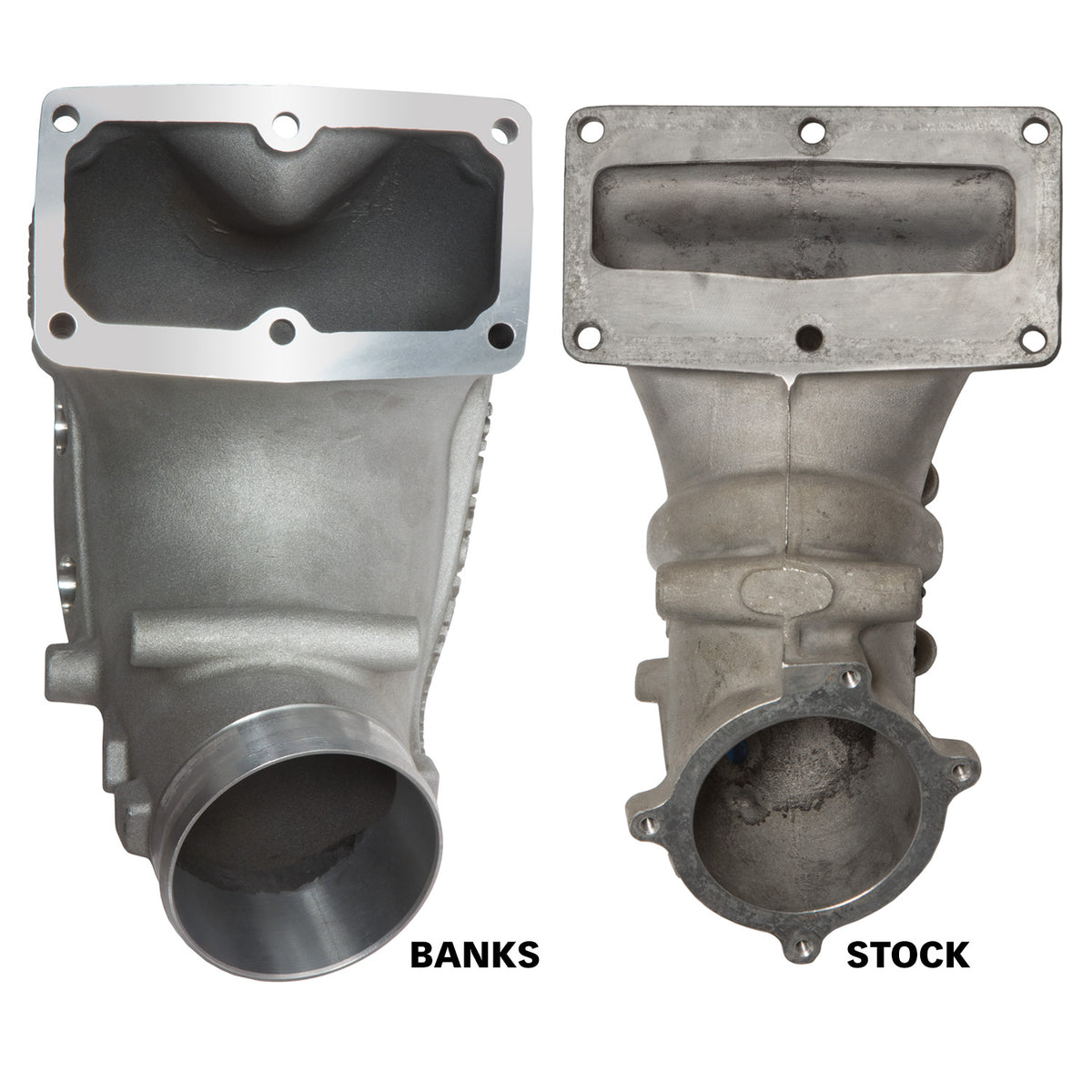 Monster-Ram Intake Elbow Kit W/Fuel Line and Hump Hose 4 Inch Natural Dodge/Ram 2500/3500 6.7L Banks Power