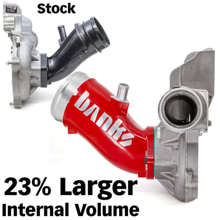 Monster-Ram Turbo Inlet Elbow 17-24 Chevy/GMC 2500/3500 6.6L Duramax L5P Raw Banks Power