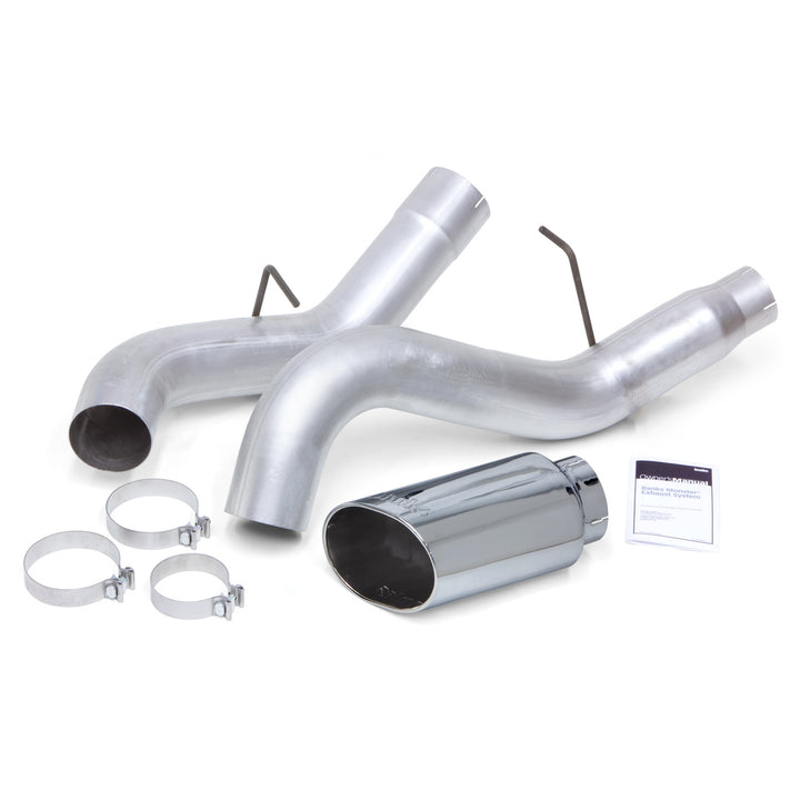 Monster Exhaust System for 11-15 Chevy/GMC 2500/3500 and (16 2500 Only) 6.6L Duramax LML (SRW) Chrome-Plated Stainless Tip Banks Power