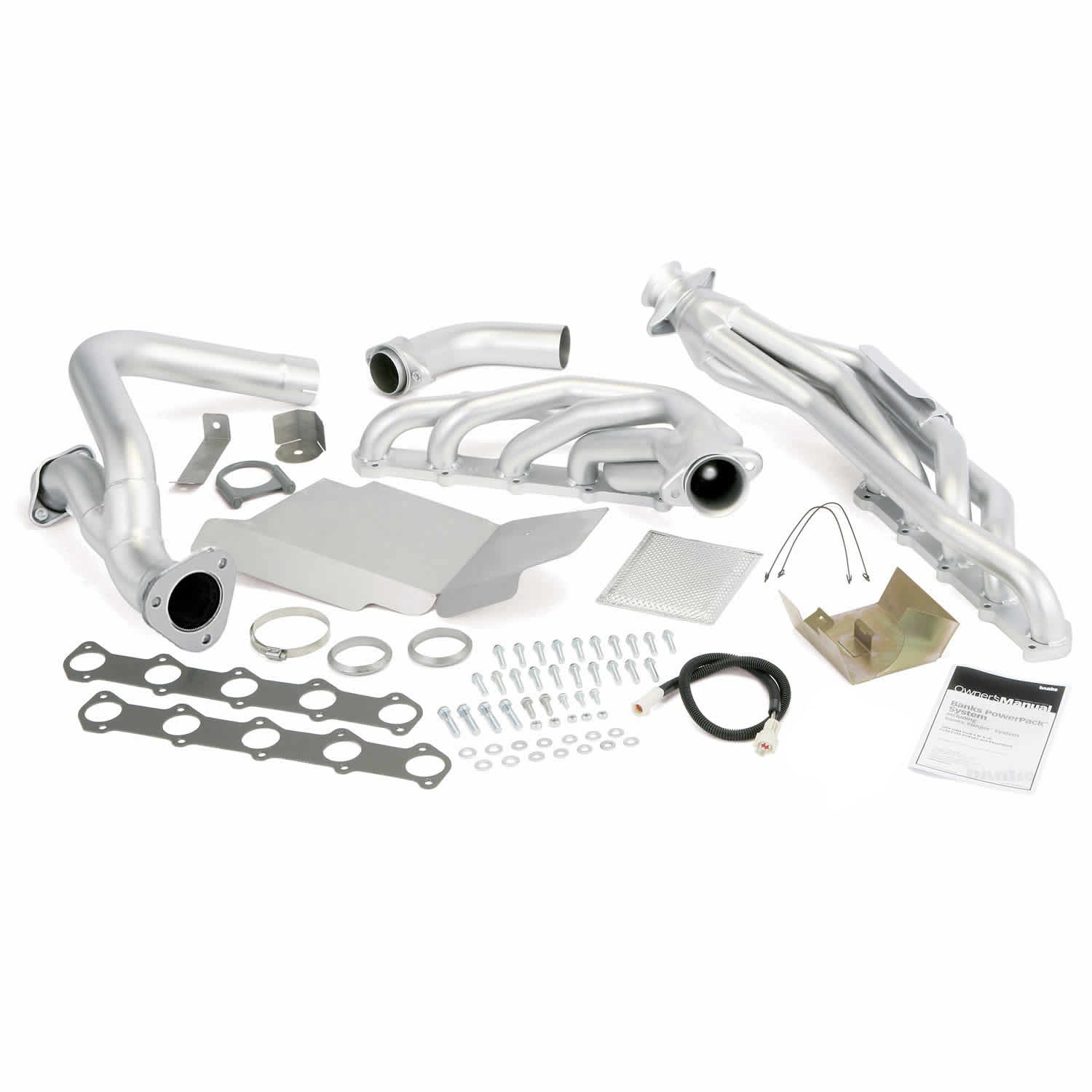 Torque Tube Exhaust Header System for 99-04 Ford 6.8L V-10 Truck W/ EGR Early Catalytic Converter Banks Power