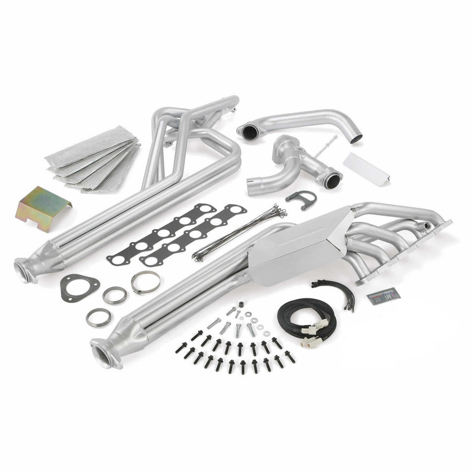 Torque Tube Exhaust Header System 16 Ford 6.8L Class-C Motorhome E-S/D Super Duty Banks Power