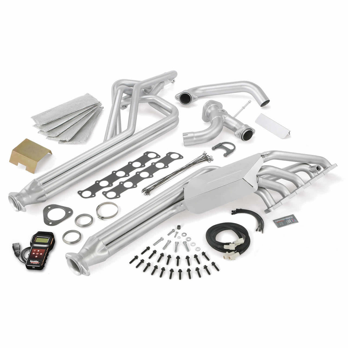 Torque Tube Exhaust Header System W/AutoMind Programmer 11-15 Ford 6.8L Class-A Motorhome Banks Power