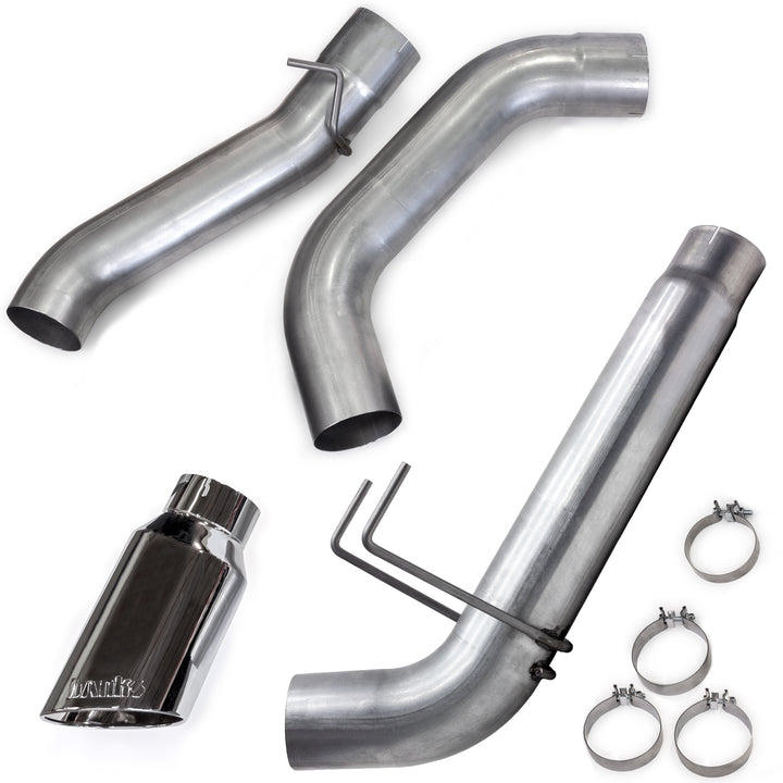 Monster Exhaust System for 19-24 RAM 2500/3500 6.7L Cummins Mega Cab Short Bed (SRW) Chrome-Plated Stainless Tip Banks Power