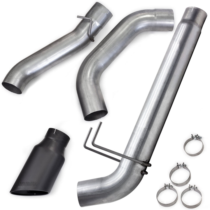 Monster Exhaust System for 19-24 Ram 2500/3500 6.7L Cummins Crew Cab Long Bed (SRW) Cerakote Black Tip Banks Power