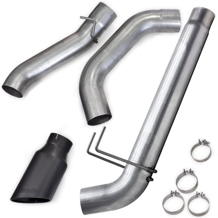 Monster Exhaust System for 19-24 Ram 3500 6.7L Cummins Crew Cab Long Bed (DRW) Cerakote Black Tip Banks Power