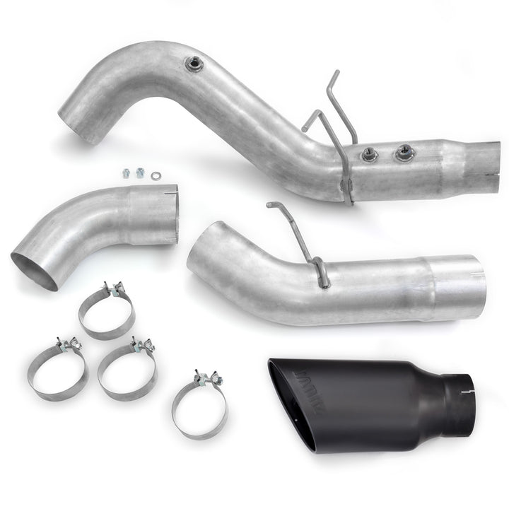 Monster Exhaust System For 20-23 Chevy/GMC 3500 6.6L Duramax, L5P, Dual Rear Wheel Only Cerakote Black Tip Banks Power