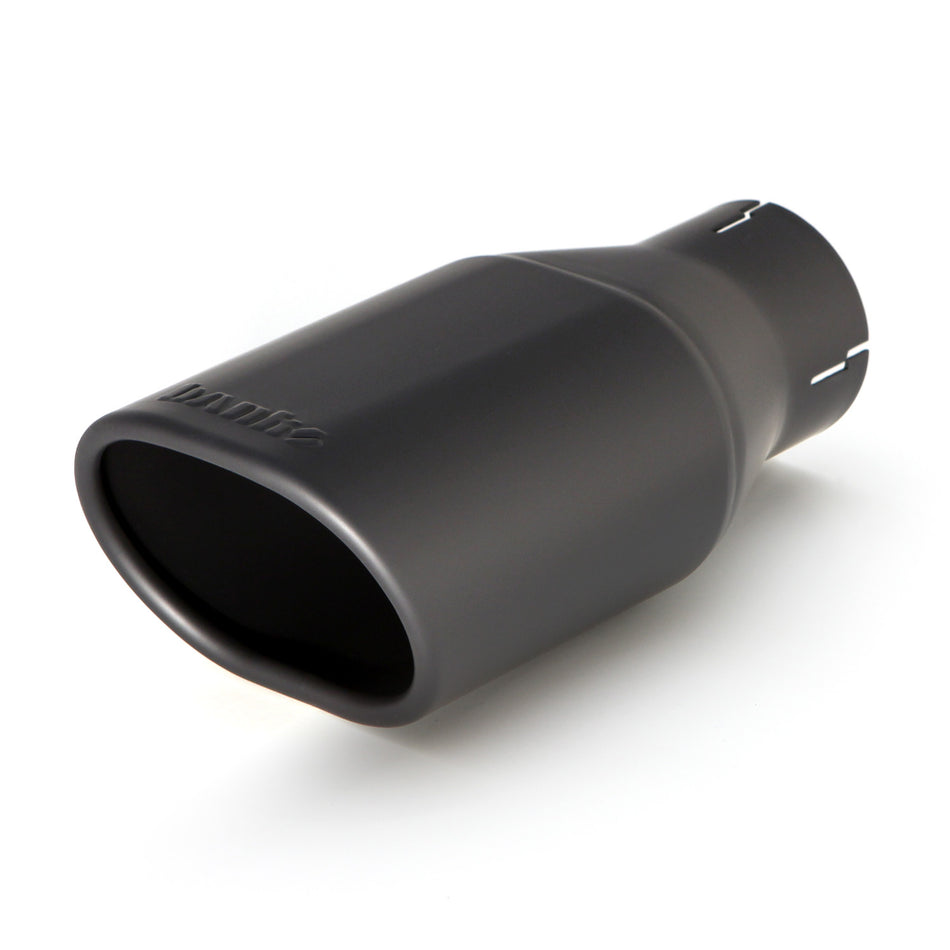 Monster Exhaust System Single Exit Black Ob Round Tip 97-99 Jeep 2.5/4.0L Wrangler Banks Power