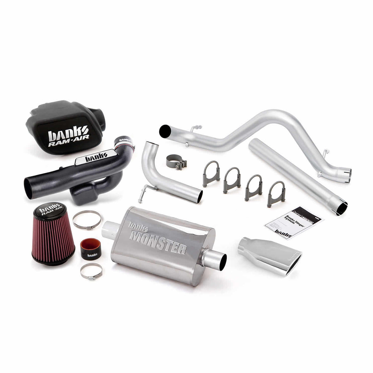 Stinger Bundle Power System No AutoMind W/Single Exit Exhaust Chrome Tip 12-18 Jeep 3.6L Wrangler JK All 4 Door Banks Power