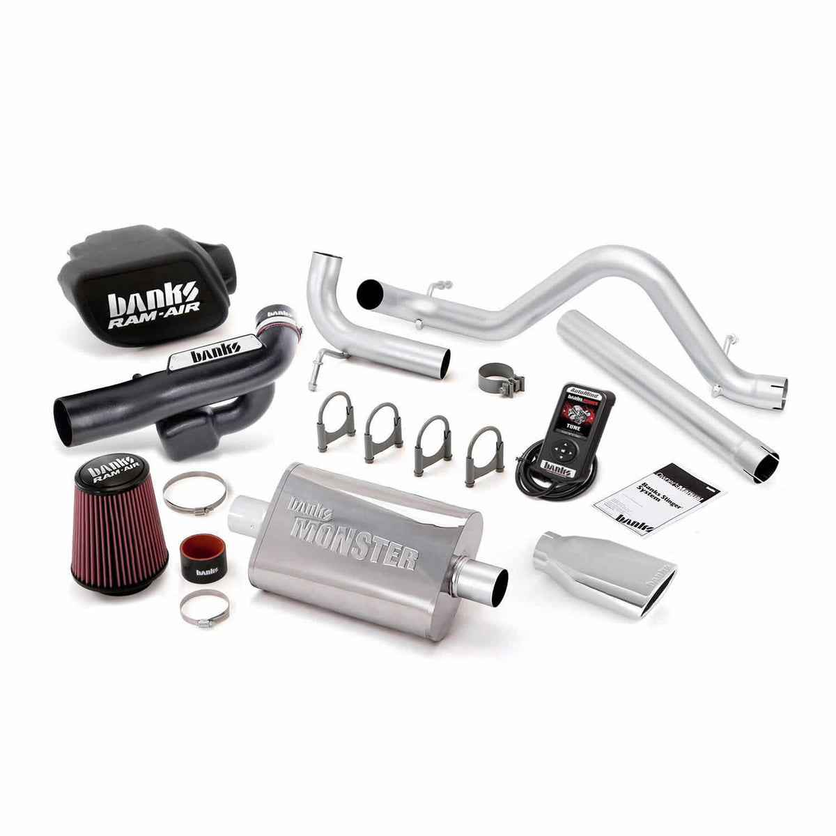 Stinger Bundle Power System W/AutoMind Single Exit Exhaust Chrome Tip 12-14 Jeep 3.6L Wrangler All 4 Door Banks Power