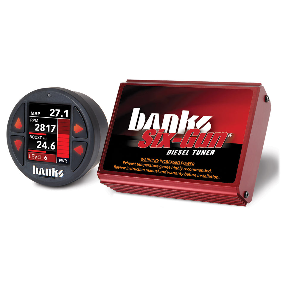 Six-Gun Diesel Tuner with Banks iDash 1.8 Super Gauge for use with 2004.5-2005 Chevy 6.6L LLY Banks Power