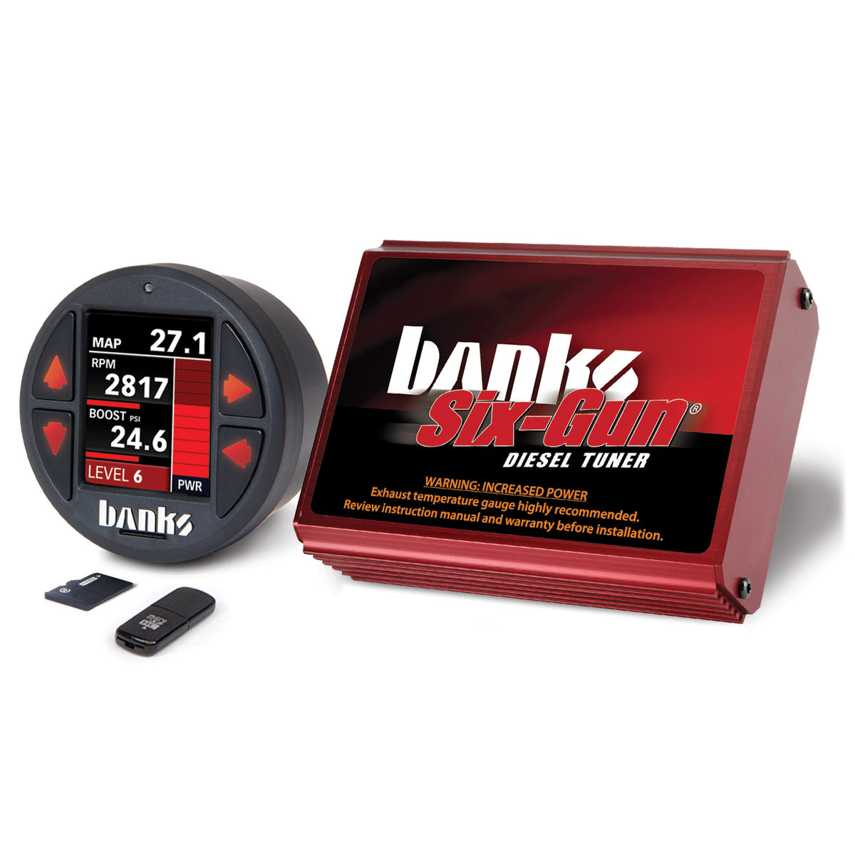 Six-Gun Diesel Tuner W/iDash 1.8 DataMonster 01-04 Chevy 6.6L LB7 Banks Power