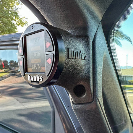 Upper iDash Stealth Pod Mount for 18-23 Jeep JL and 20-23 Gladiator Banks Power