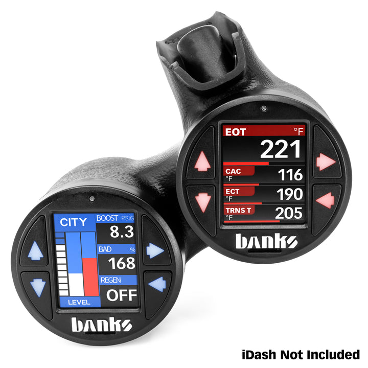 iDash Stealth Pod Mounts for 11-16 Ford Super Duty Dual Gauge Banks Power