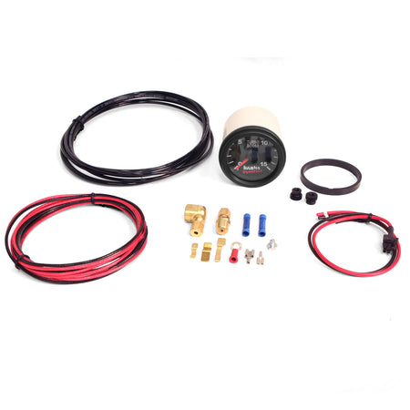 Boost Gauge Kit 0-15 PSI 2-1/16 Inch Diameter (52.4mm) Banks Power