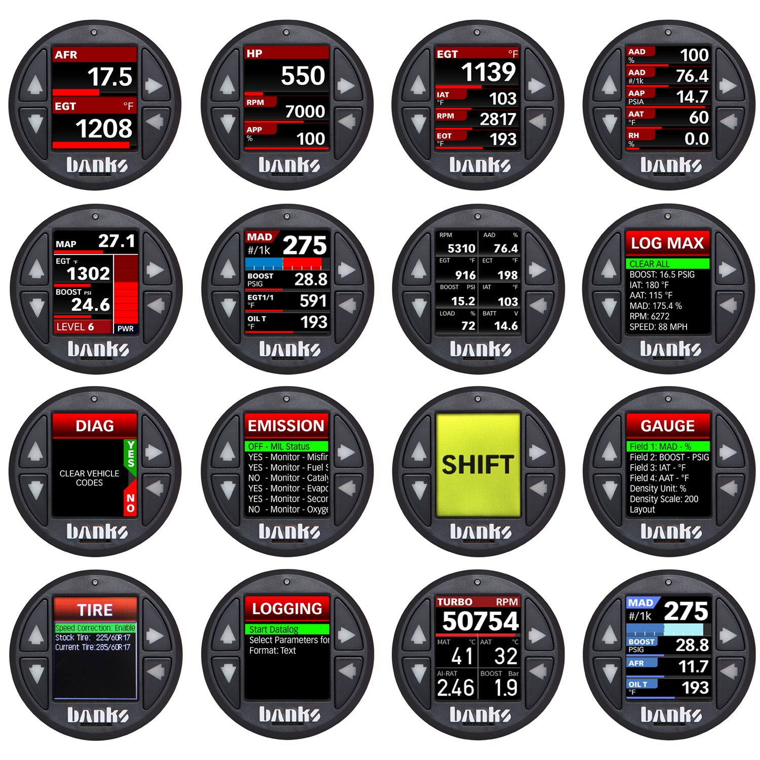 iDash 1.8 Super Gauge OBDII CAN Bus Vehicles Stand-Alone Banks Power