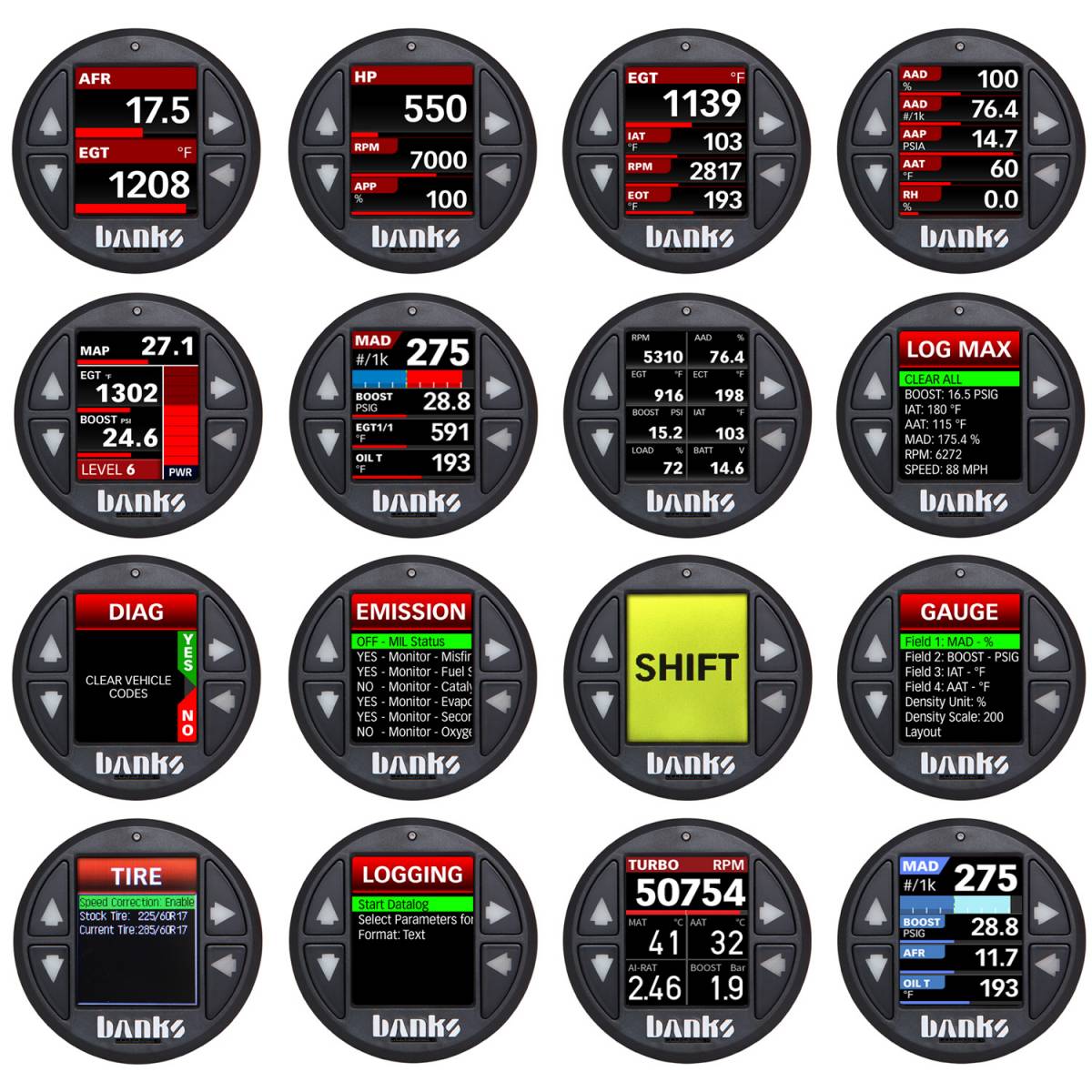 Derringer Tuner w/SuperGauge includes ActiveSafety and Banks iDash 1.8 SuperGauge for 14-18 Ram 1500 3.0L EcoDiesel and 14-17 Grand Cherokee 3.0L EcoDiesel Banks Power