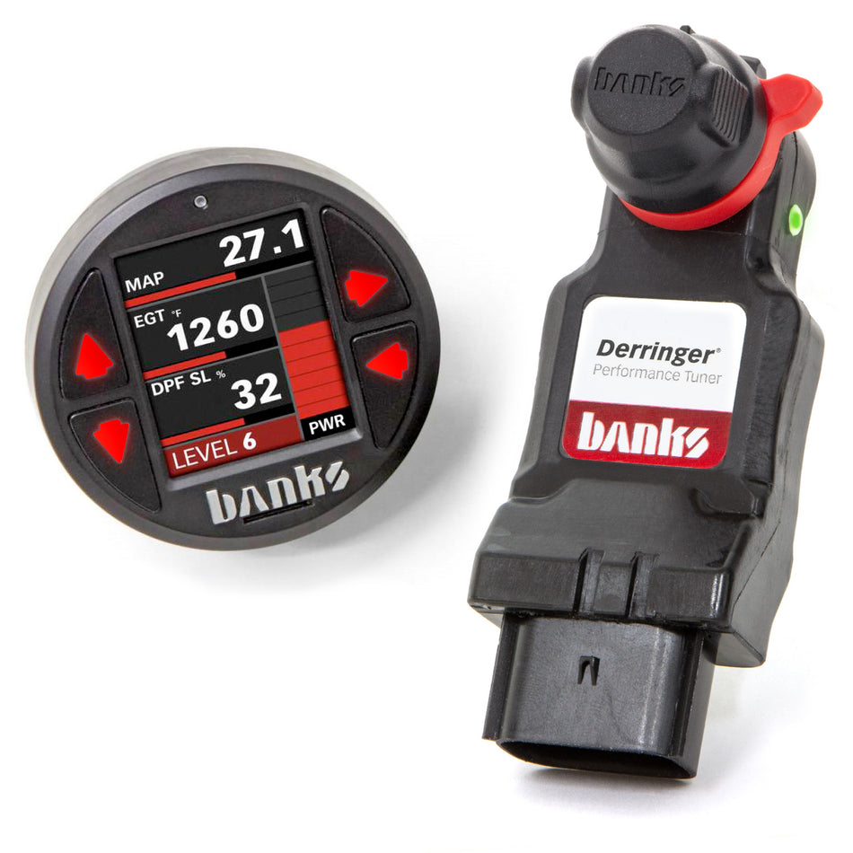 Derringer Tuner w/SuperGauge includes ActiveSafety and Banks iDash 1.8 SuperGauge for 14-18 Ram 1500 3.0L EcoDiesel and 14-17 Grand Cherokee 3.0L EcoDiesel Banks Power