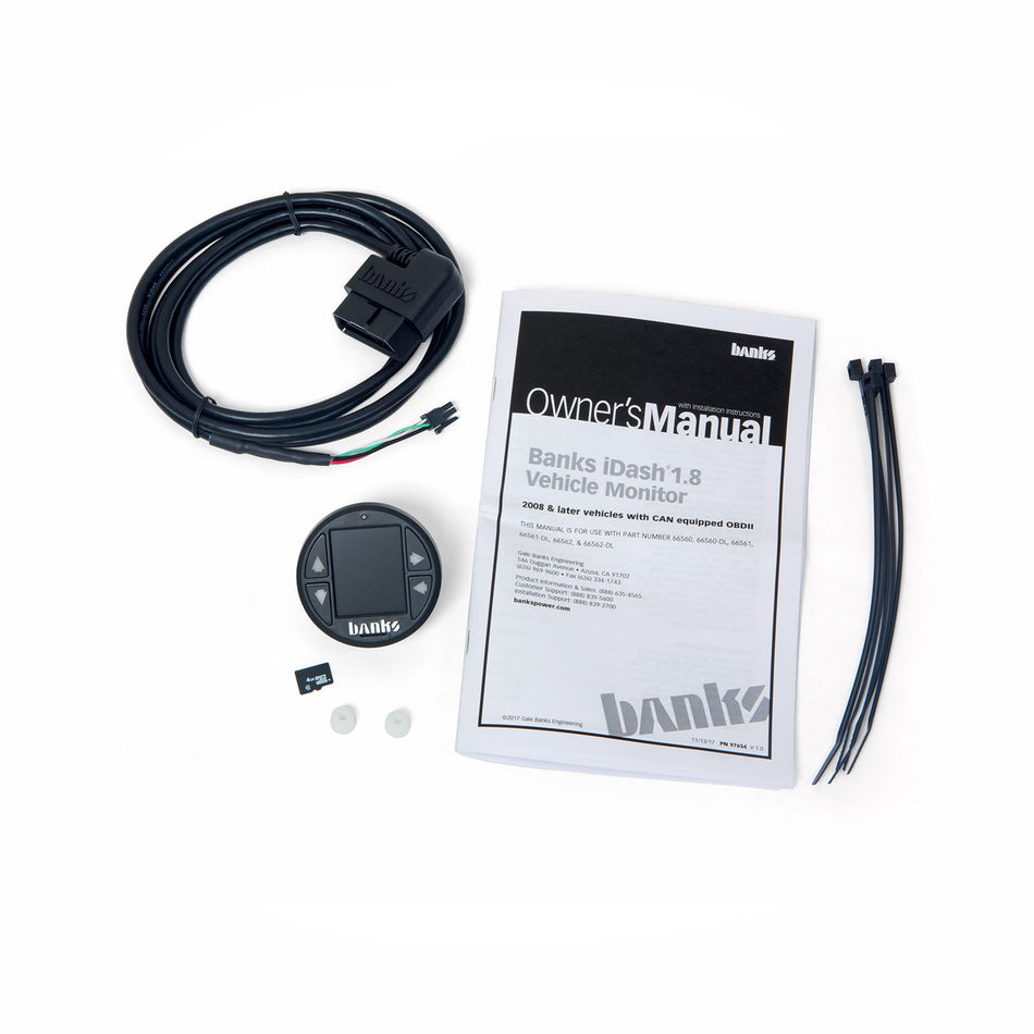 iDash 1.8 DataMonster for use with OBDII CAN bus vehicles Stand-Alone Banks Power