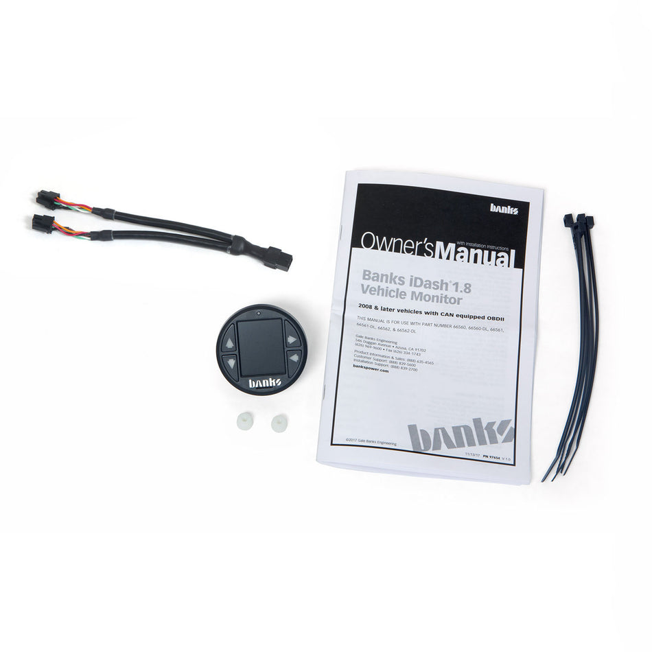 iDash 1.8 DataMonster for use with OBDII CAN bus vehicles Expansion Gauge Banks Power