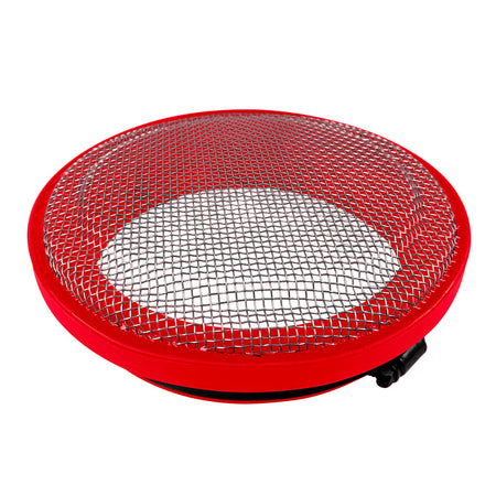 Turbo Screen 5.0 Inch Red Stainless Steel Mesh W/Stainless Steel ClampS&B