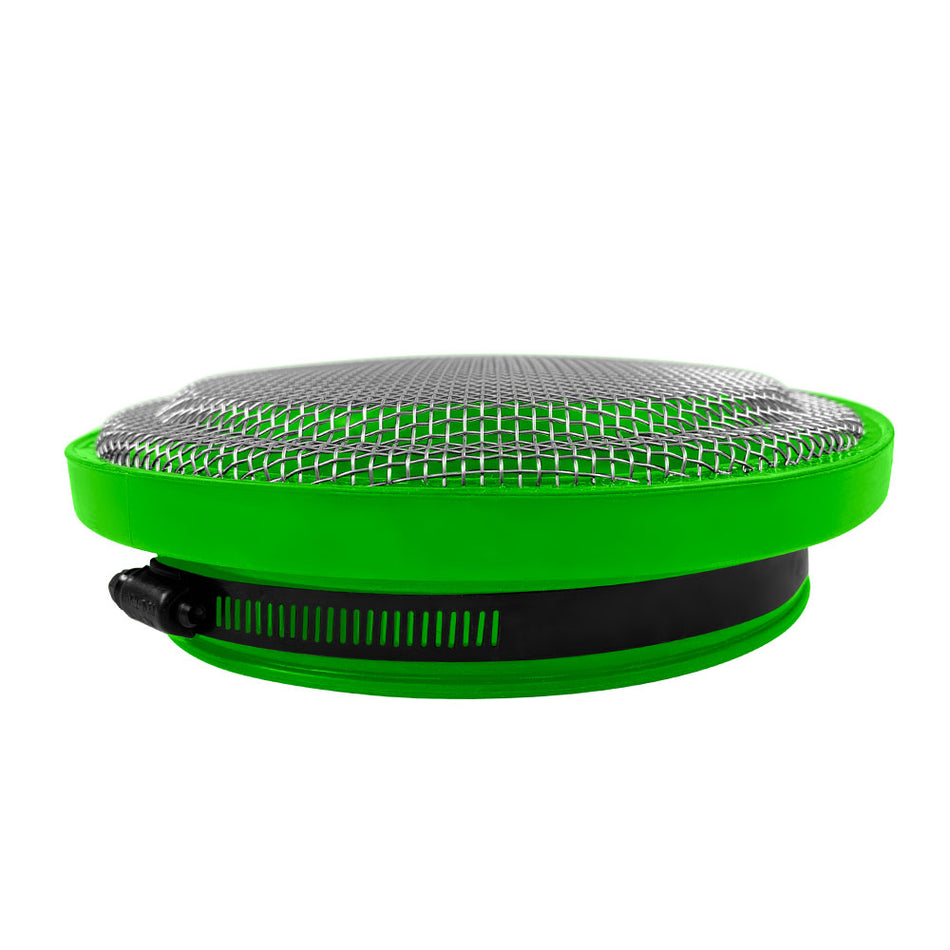 Turbo Screen Guard With Velocity Stack - 4.50 Inch (Green) S&B