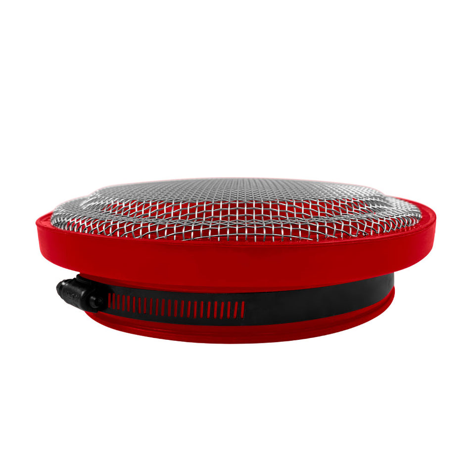 Turbo Screen Guard With Velocity Stack - 5.50 Inch (Red) S&B