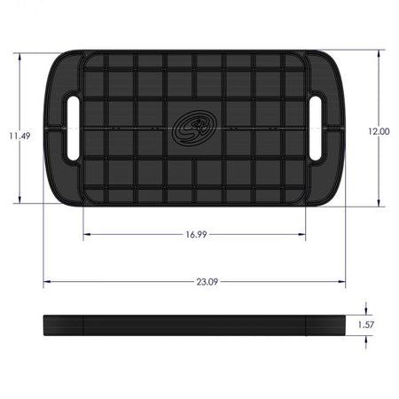 Tool Tray Silicone 3 Piece Set Color Charcoal S&B