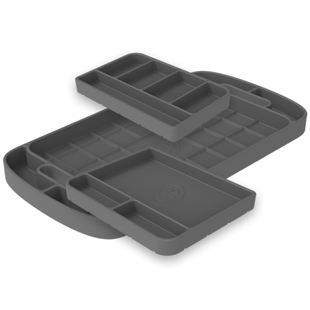 Tool Tray Silicone 3 Piece Set Color Charcoal S&B