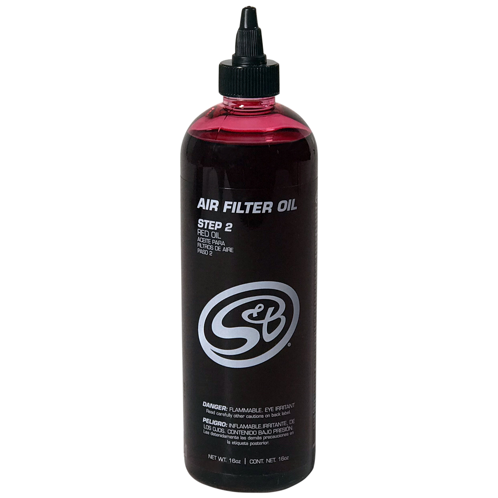 16 oz. Bottle of Air Filter Oil - Red S&B