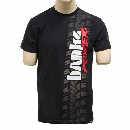 Tire Tread T-Shirt Medium Black Banks Power