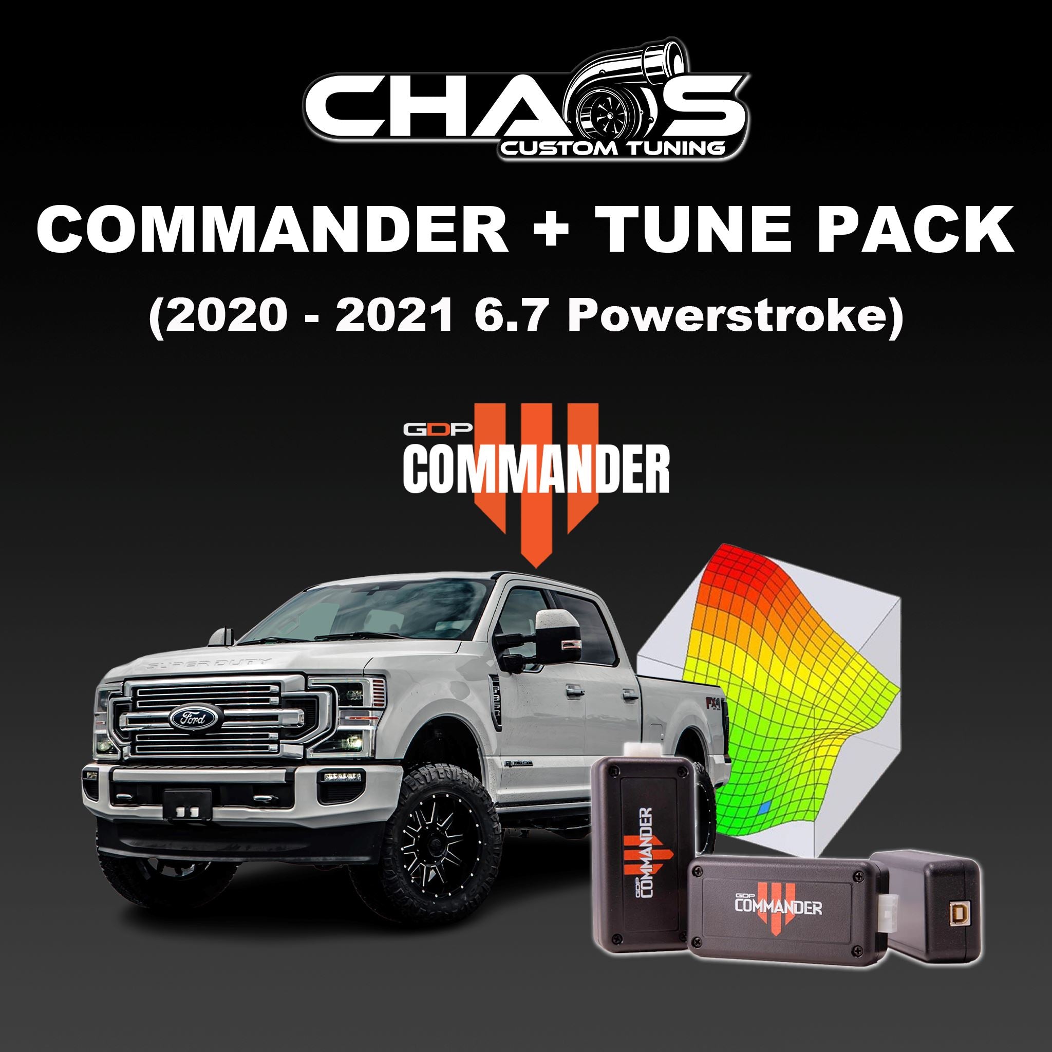 GDP Commander with CCT Tune Files (2020-2021 Powerstroke 6.7L) Tune Files Chaos Custom Tuning 