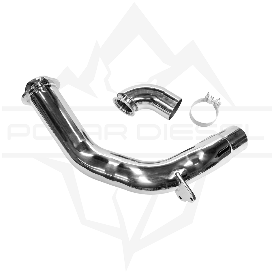 2020-2024 Powerstroke 6.7L Polished Polar Downpipe