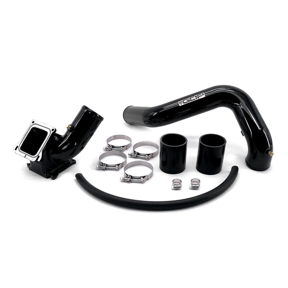 Max Flow Bridge And Cold Side Tube (behind Alt) (2006-2010 6.6L LBZ/LMM Duramax) Intercooler Piping GDP Black 