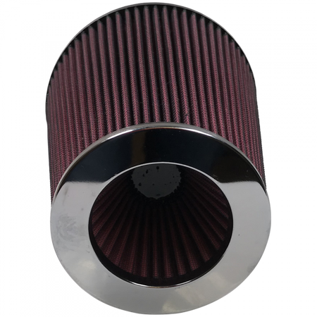 Air Filter For Intake Kits 75-2514-4 Oiled Cotton Cleanable Red S&B