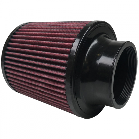 Air Filter For Intake Kits 75-2557 Oiled Cotton Cleanable 7 Inch Red S&B