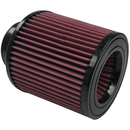 Air Filter For Intake Kits 75-2557 Oiled Cotton Cleanable 7 Inch Red S&B